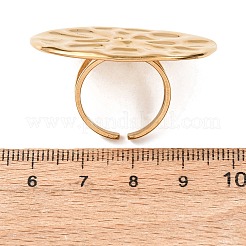 Anelli aperti con polsino in acciaio inossidabile 304 per donna&nbsp;RJEW-C162-01B-G