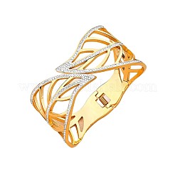 Scharnierarmreifen aus 304 Edelstahl und Kristall-Strass für Damen&nbsp;FS-WG41C7A-01