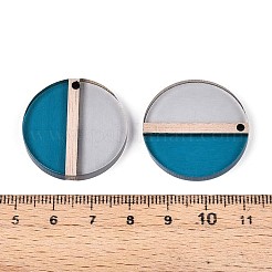 Colgantes de resina y madera transparentes&nbsp;RESI-T057-57A