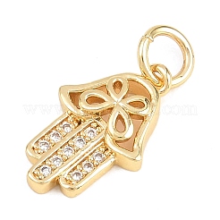 Messing micro pave klare zirkonia anhänger&nbsp;KK-H273-08G