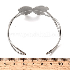 Braccialetti a farfalla in acciaio inossidabile 304 per le donne&nbsp;BJEW-A155-01P