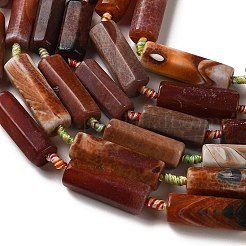 Naturbrand Knistern Achat Perlen Stränge&nbsp;G-P605-J02-01