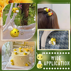 100 Stück Bienen-Pomponball aus Polyesterwolle&nbsp;DIY-PH0032-65
