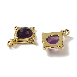 Natürliche Amethyst facettierte Anhänger&nbsp;G-C096-02G-08