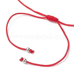 Natürliche gefärbte weiße Jade-Armbänder aus geflochtenen Perlen&nbsp;BJEW-JB09823-04