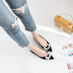 4 Stück abnehmbare Schuhschnallenclips aus Eisen mit Strassen in 2 Farben&nbsp;AJEW-WR0002-40