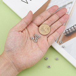 Perles d'espacement en strass en acier inoxydable chirurgical 316&nbsp;STAS-L285-001P-02