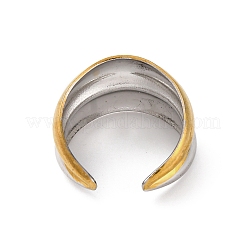 Anelli polsini aperti in acciaio inossidabile 304&nbsp;RJEW-K258-08GP-01