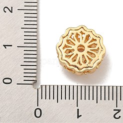 Perline zirconi micro pave  in ottone&nbsp;KK-U037-29G-03
