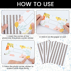 Autocollants d'angle en papier photo&nbsp;AJEW-WH20060-63B