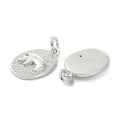 Gestell Messing Strass Anhänger&nbsp;KK-B046-10P
