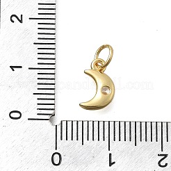 Adornos de latón micropavé de circonia cúbica&nbsp;KK-D431-020B-G