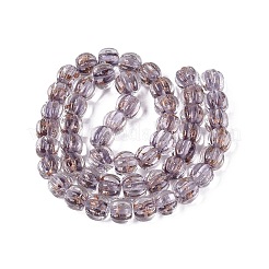 Perles vernissées de sable d'or manuelles &nbsp;LAMP-Q039-08B