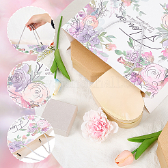 1 Stück Papiertüten mit Blumendruck&nbsp;ABAG-SP0001-16