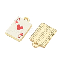 Ciondoli in lega smaltata a forma di carte da gioco&nbsp;FIND-D044-27G-02