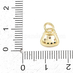 Breloques en laiton zircon cubique transparent&nbsp;LS-KK-F938-03G