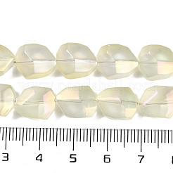 Abalorios de vidrio electroplate hebras&nbsp;EGLA-C009-01A-FR01