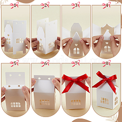 Geschenkboxen aus Papier in Hausform&nbsp;ABAG-WH0040-41B