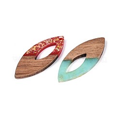 Colgantes de resina opaca y madera de nogal&nbsp;RESI-T060-06M