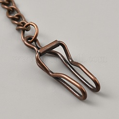 Taschenuhrenkette mit Clip aus Legierung&nbsp;FIND-WH0018-22R