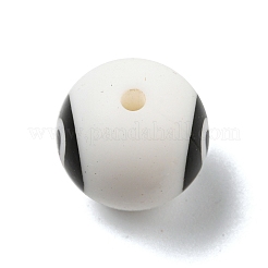Rond avec perles focales en silicone noir numéro 0&nbsp;SIL-R013-01A