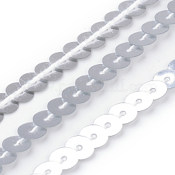 Perle di paillette in plastica ecologica&nbsp;PVC-Q092-6mm-1