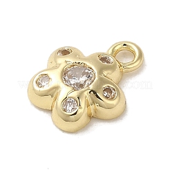 Colgante micropavé cubic zirconia de latón&nbsp;KK-K371-03G