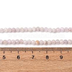Hilos de cuentas de jade lila natural facetadas&nbsp;G-RM241221-B1