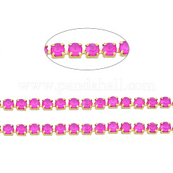 Chaînes en laiton avec strass&nbsp;CHC-N017-003A-C04