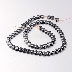 Chapelets de perle en hématite synthétique sans magnétique&nbsp;X-G-F300-22A-09