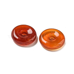 Natürliche Karneol Donut/Pi-Scheiben-Anhänger&nbsp;G-G142-01U