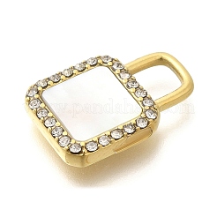 Ionenbeschichtung (IP) 304 Edelstahl Kristall Strass Anhänger&nbsp;STAS-K263-65G