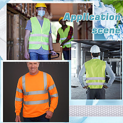 Gut sichtbare reflektierende Lichtaufkleber aus PES und TPU in Silber&nbsp;OCOR-WH0078-468B-01