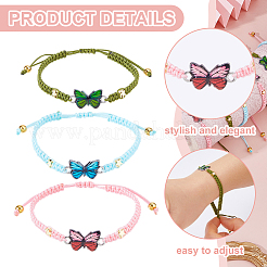 12 Stück 3 Stil Nylonschnur Armbänder machen&nbsp;BJEW-HS00014