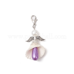 Pendentif en plastique ABS imitation perle décorations&nbsp;HJEW-JM03701