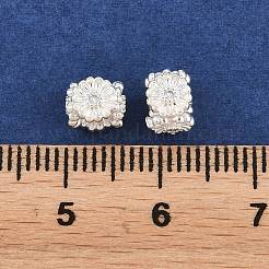 Messing Micro Pave klare Zirkonia Perlen&nbsp;KK-Z162-18S