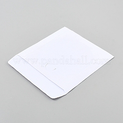 Quadratische CD-Aufbewahrungstaschen aus Papier mit rundem Sichtfenster aus PP-Kunststoff&nbsp;ABAG-WH20001-28