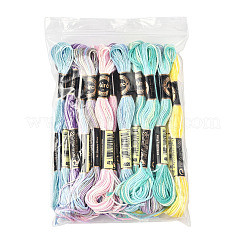 24 Knäuel 6 Farben 6-lagiges Polyester-Stickgarn&nbsp;OCOR-FS0001-04