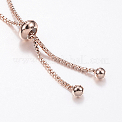 Verstellbare messing micro pave zirkonia bolo armbänder&nbsp;BJEW-F302-26