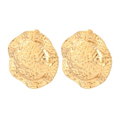 Boucles d'oreilles à tige texturées en acier inoxydable 304&nbsp;EJEW-F406-03D-G