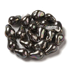 Brins de perles d'imitation en verre galvanisé&nbsp;BSHE-M035-01A-04-1