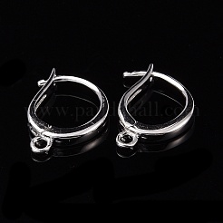925 orecchini a monachella in argento sterling placcato rodio anti-ossidazione&nbsp;STER-I017-087P