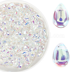 400 Stück transparente Glasperlen&nbsp;GGLA-LT0001-01