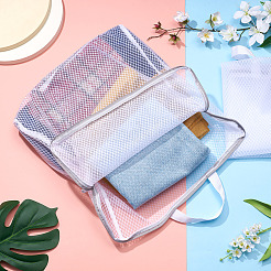 2 sac à linge en maille polyester avec fermeture éclair et poignées&nbsp;ABAG-TA0002-18A