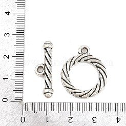 Legierung Knebel Verschlüsse&nbsp;FIND-D041-09AS-01