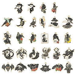 16 Stück 16 Arten Legierung Emaille Anhänger&nbsp;ENAM-YW0004-93