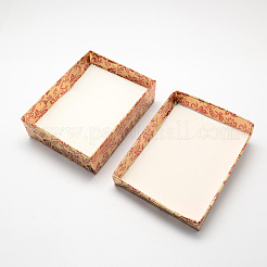 Rechteck Karton Schmuck-Set-Boxen&nbsp;CBOX-S012-02