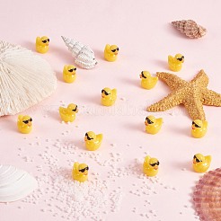 50 pièces ornements en résine mignons petits ornements de canard jaune bricolage aménagement paysager&nbsp;JX882A