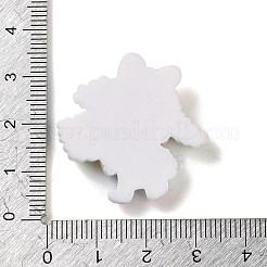 Cabochons décodés en résine opaque&nbsp;RESI-R447-03D