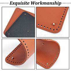 2 Stück 2 Farben PU-Leder quadratische Tasche Nagelboden&nbsp;DIY-WR0001-84